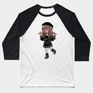 Goth Cutie Baseball T-Shirt